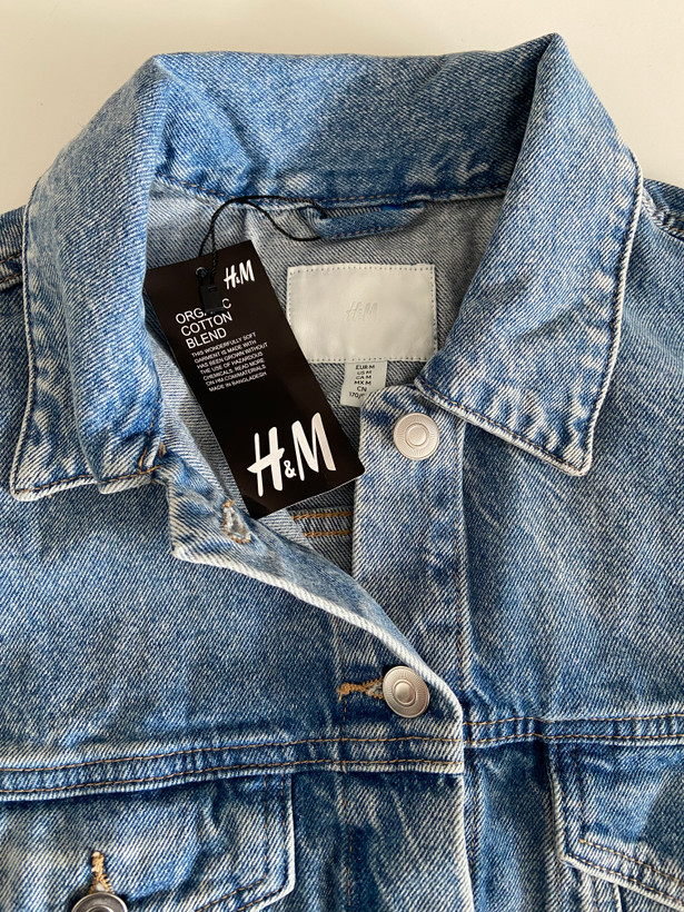کت جین زنانه برند H&M وارداتی مدل کراپ